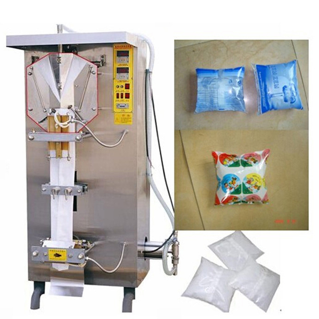 Empaquetadora de llenado de agua autom&aacute;tica industrial de bolsitas de acero inoxidable